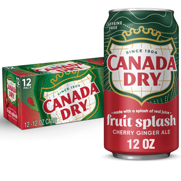 Soft Drinks Canada Dry Fruit Splash Cherry Ginger Ale hero