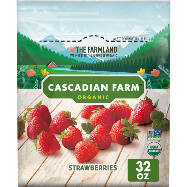 Frozen Produce Cascadian Farm Organic Strawberries hero