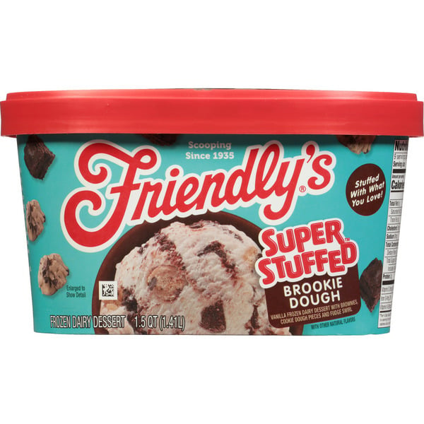 Ice Cream & Ice Friendly's Frozen Dairy Dessert, Brookie Dough hero