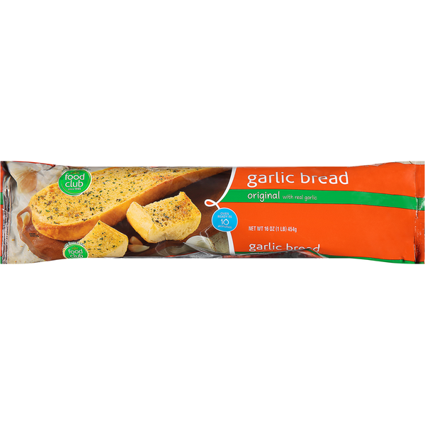 Bread Food Club Garlic Bread, Original, with Real Garlic hero