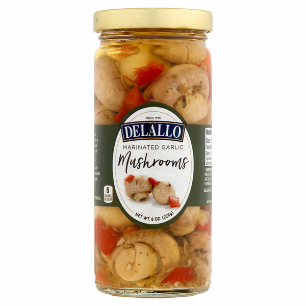 Pickled Goods & Olives DeLallo Marinated Garlic Mushrooms hero