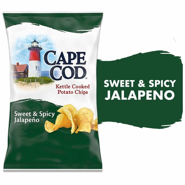 Chips & Pretzels Cape Cod Sweet & Spicy Jalapeno Kettle Cooked Potato Chips hero