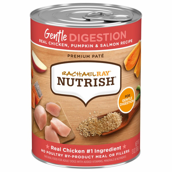 Cat Food & Care Rachael Ray Nutrish Dog Food, Real Chicken, Pumpkin & Salmon Recipe, Gentle Digestion, Premium Pate hero