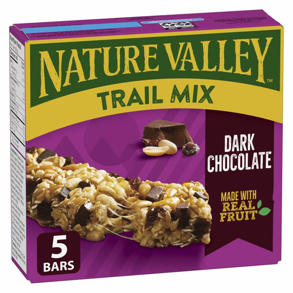 Breakfast Bars & Pastries Nature Valley Chewy Trail Mix Granola Bars, Dark Chocolate hero