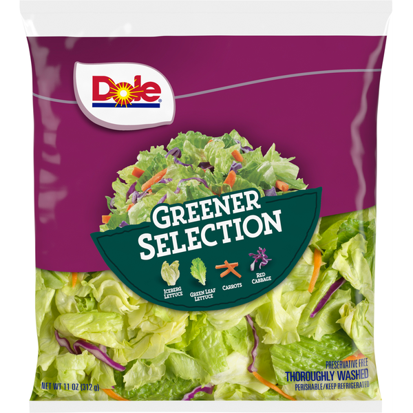 Packaged Vegetables & Fruits Dole Greener Selection hero