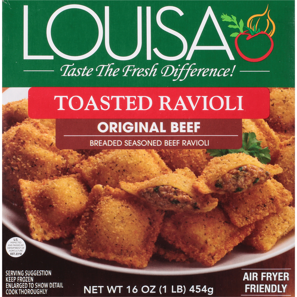 Frozen Appetizers & Sides Louisa Toasted Ravioli, Original Beef hero