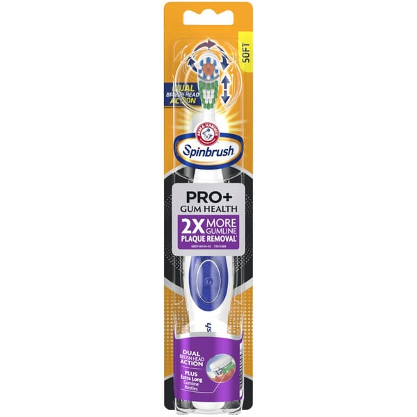 Oral Hygiene Arm & Hammer Spinbrush Pro+ Gum Health Soft Powered Toothbrush hero