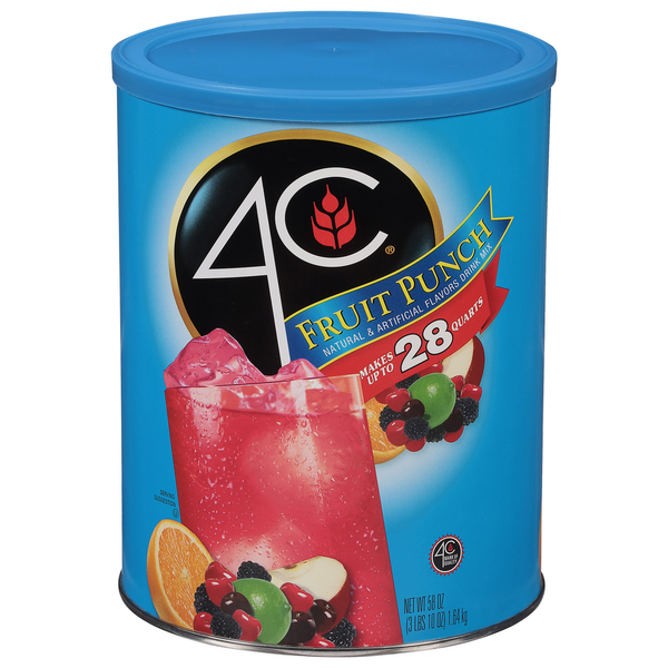 Juice & Nectars 4C Foods Drink Mix, Fruit Punch hero