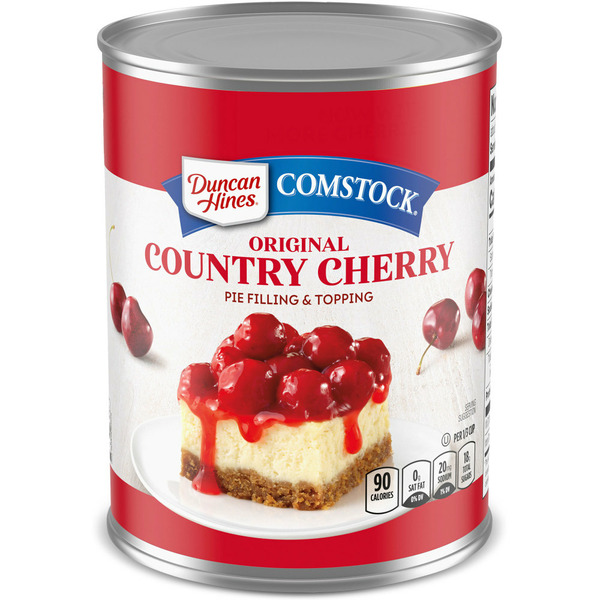 Baking Ingredients Duncan Hines Comstock Comstock Original Country Cherry Pie Filling and Topping hero