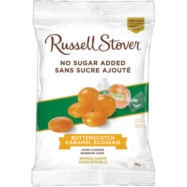 Protein & Meal Replacements Russell Stover No Sugar Added Butterscotch Hard Candy, 150-Gram Bag hero