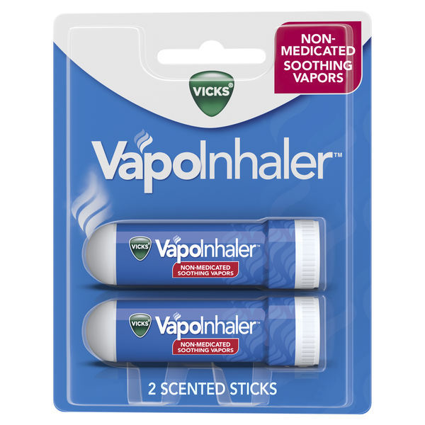 Cold, Flu & Allergy Vicks VapoInhaler, On-the-Go Portable Nasal Inhaler, Non-Medicated, Menthol Scent hero