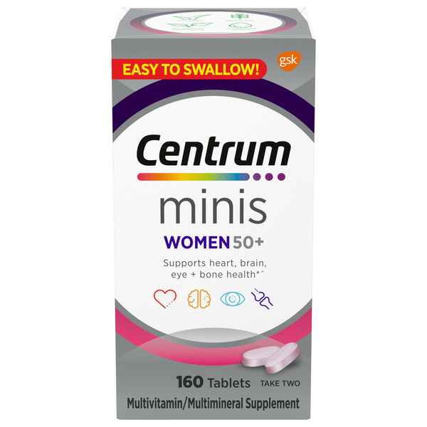 Vitamins & Supplements Centrum Minis Women 50+ Multivitamin Tablets hero