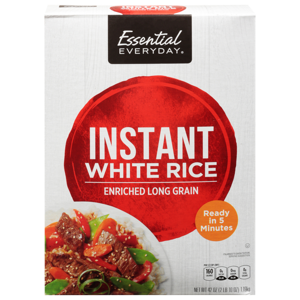 Grains, Rice & Dried Goods Essential Everyday White Rice, Instant, Enriched Long Grain hero