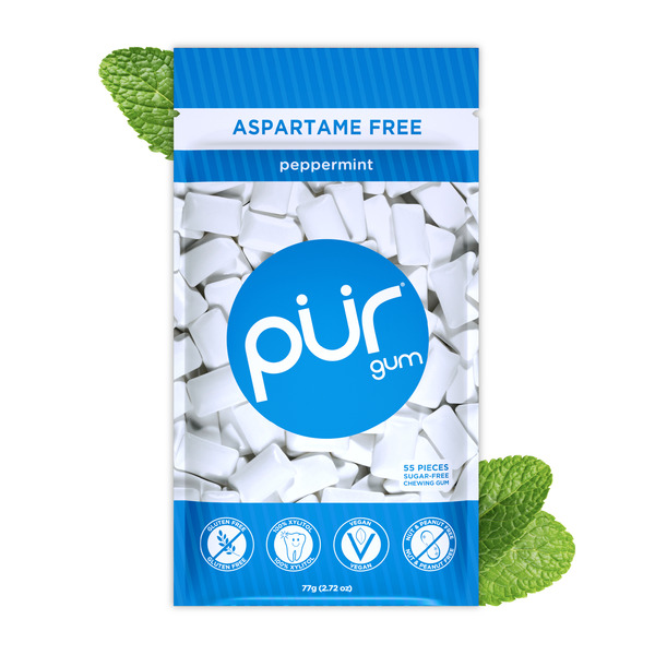 Mint & Gum PÜR Peppermint, Aspartame Free, 100% Xylitol Natural Flavored Gum hero