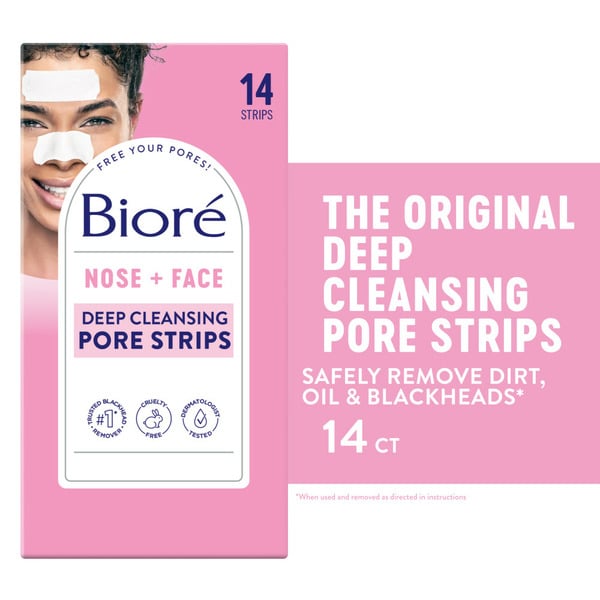 Facial Care Bioré Nose + Face Nose+Face, 7 Nose + 7 Face Strips hero