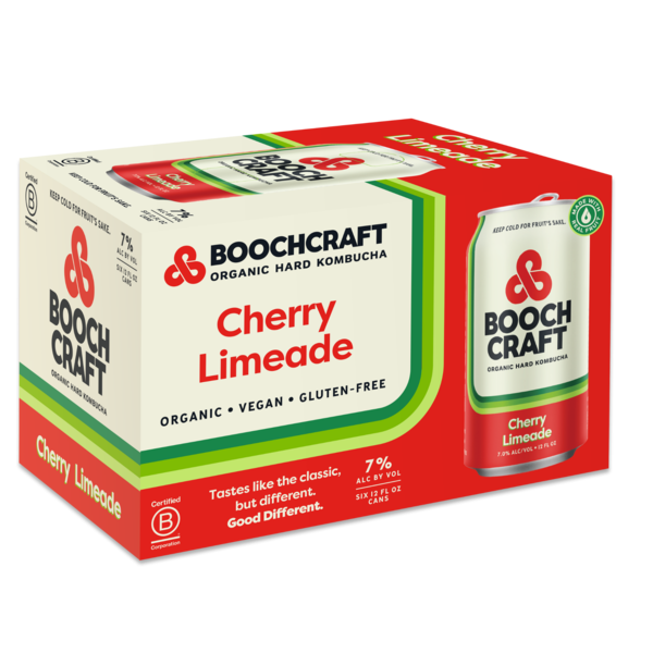 Boochcraft Cherry Limeade Hard Kombucha hero