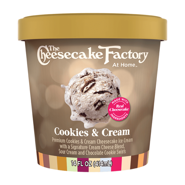 Ice Cream & Ice The Cheesecake Factory At Home Cookies and Cream hero