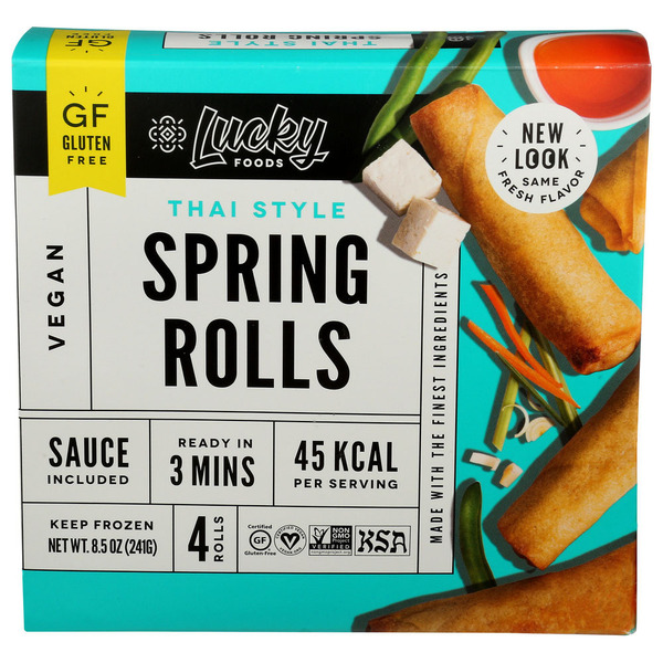 Frozen Appetizers & Sides Lucky Foods Gluten Free Thai Spring Rolls hero