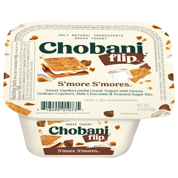 Yogurt, Kefir & Smoothies Chobani Yogurt, Greek, S'more S'mores hero