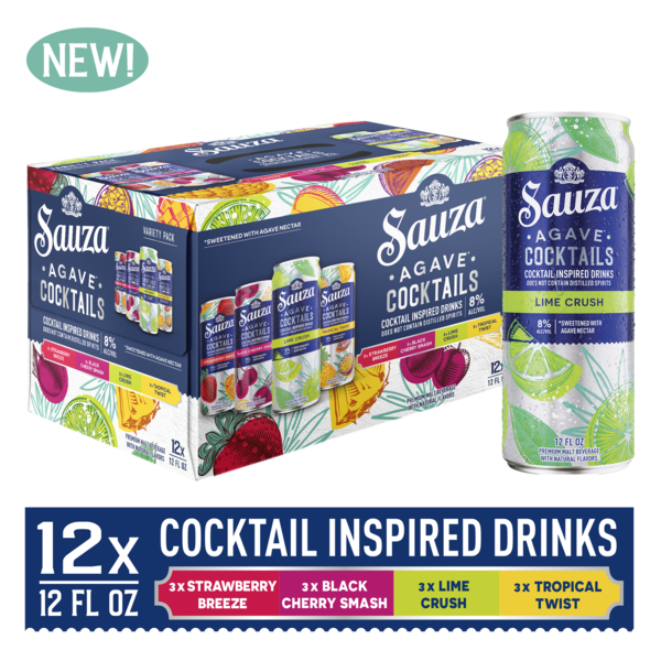 Malt Beverages Sauza Agave Cocktails Variety Pack 8% ABV hero