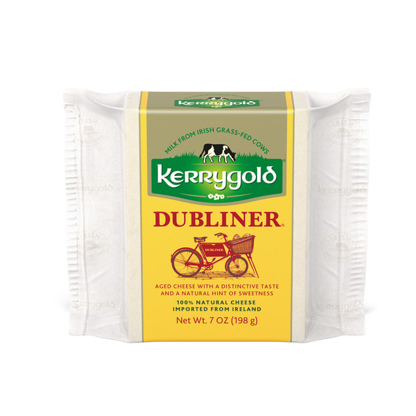 Specialty Cheeses Kerrygold Grass-Fed Dubliner Irish Cheese, hero