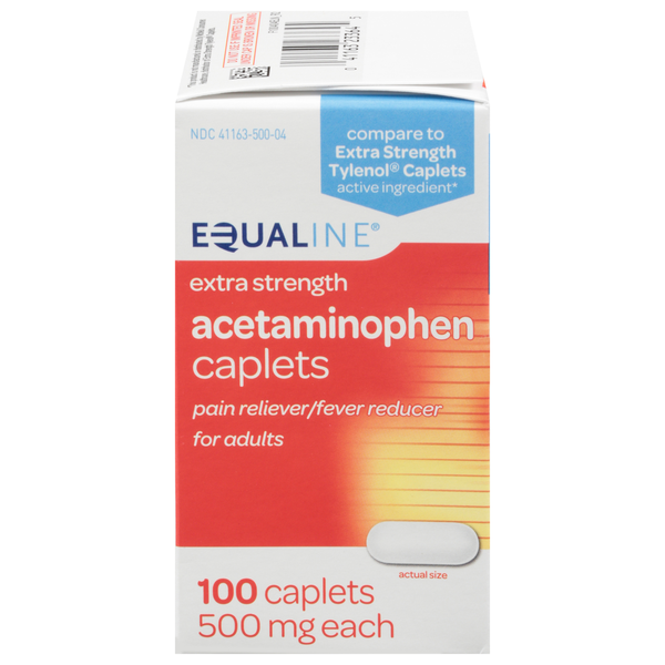 Muscles, Joints & Pain Relief Equaline Acetaminophen, Extra Strength, 500 mg, Caplets hero