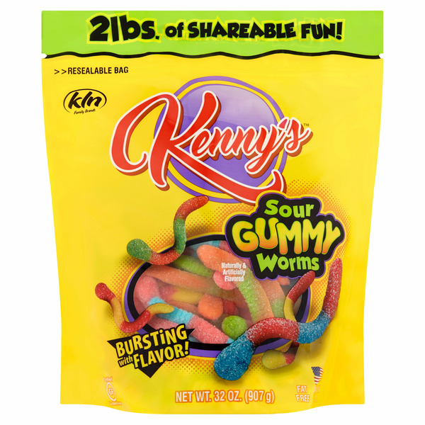 Candy & Chocolate Kenny's Sour Gummy Worms Candy hero