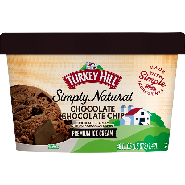 Ice Cream & Ice Turkey Hill Ice Cream, Premium, Chocolate Chocolate Chip hero