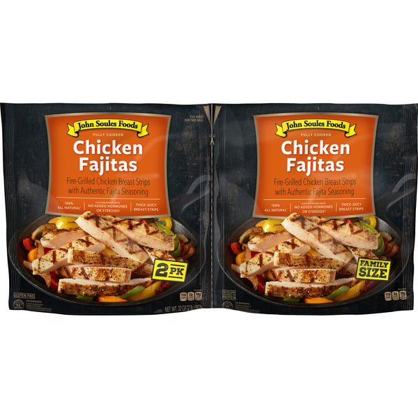 John Soules Foods Chicken Fajita Strips, Refrigerated hero