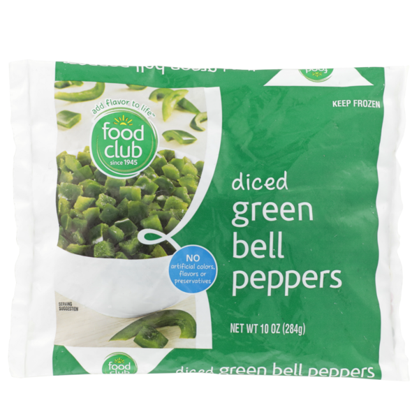 Frozen Produce Freshly Frozen Diced Green Peppers hero