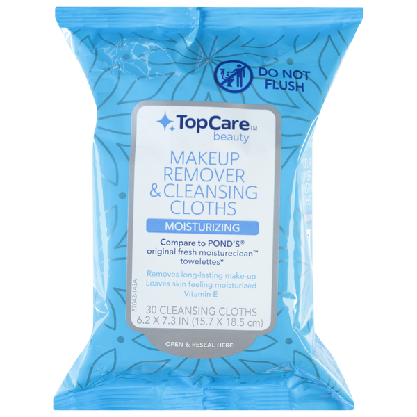 Beauty TopCare Makeup Remover & Cleansing Cloths, Moisturizing hero