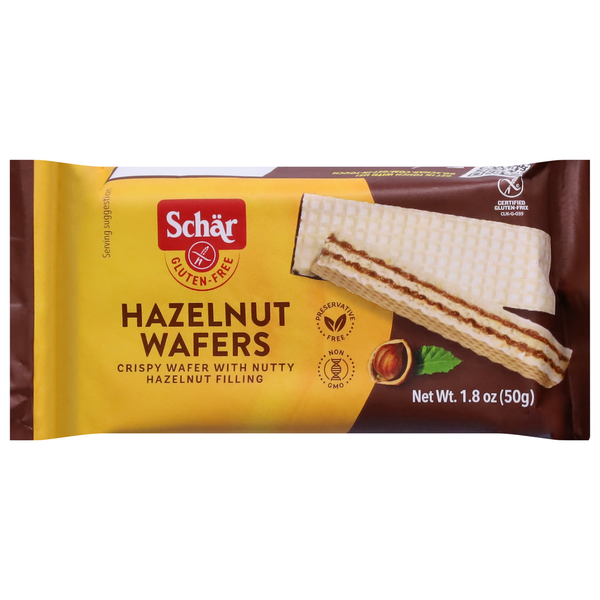 Cookies & Cakes Schär Gluten Free Hazelnut Wafers hero