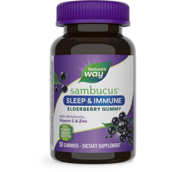 Homeopathic Medicines Nature's Way Sambucus Sleep + Immune Gummies hero