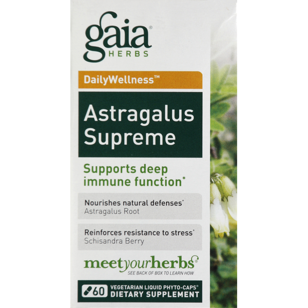 Supplement Combinations Gaia Herbs Astragalus Supreme, Vegetarian Liquid Phyto-Caps hero