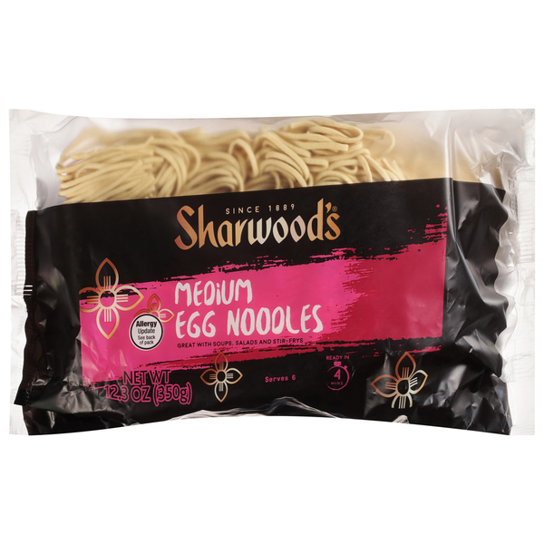 Asian Foods Sharwood's Egg Noodles, Medium hero