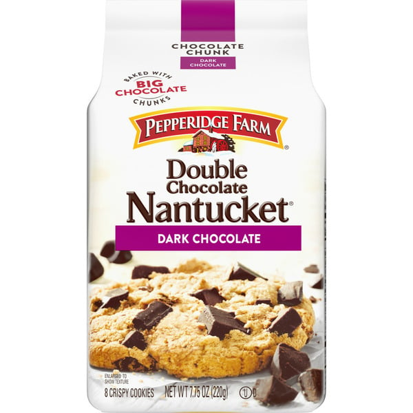 Cookies & Cakes Pepperidge Farm Crispy Double Dark Chocolate Chunk Cookies hero