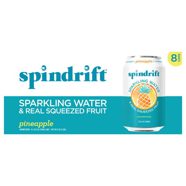 Spindrift Pineapple Sparkling Water hero