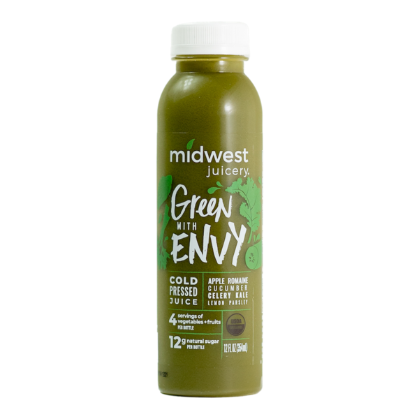 Juice & Nectars Midwest Juicery Cold-Pressed Juice, Green With Envy hero