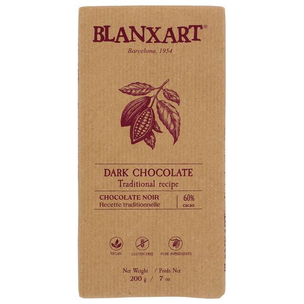 Candy & Chocolate Blanxart Large Dark Chocolate 60% Cocoa hero