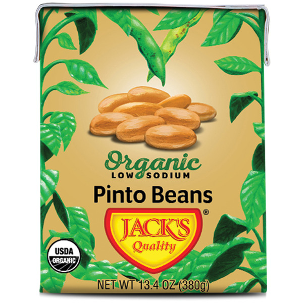 Packaged Vegetables & Fruits Jack's Quality Pinto Beans, Organic, Low Sodium hero