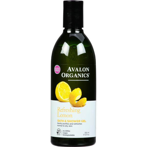 Body Lotions & Soap Avalon Organics Bath & Shower Gel, Refreshing Lemon hero