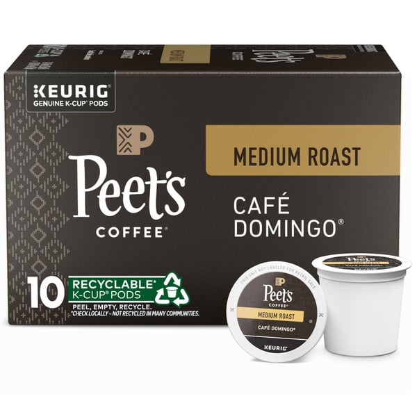 Coffee Peet's Coffee Café Domingo, Medium Roast K-Cup Pods hero