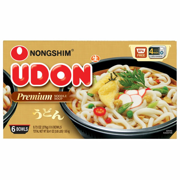 Pasta & Noodles Nongshim UDON Noodle Bowl, 6 x 9.73 oz hero