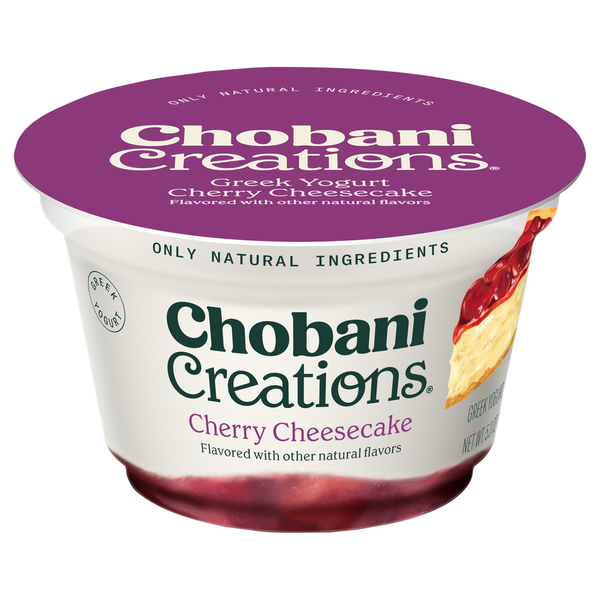 Chobani Yogurt, Greek, Cherry Cheesecake hero