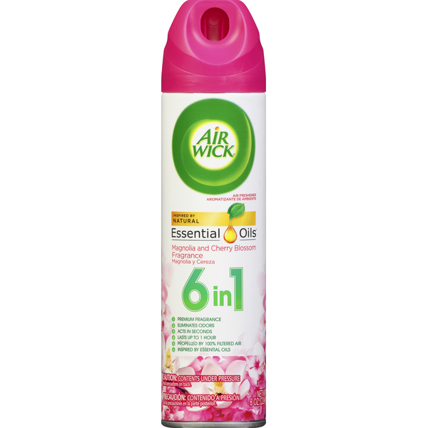 Air Fresheners & Candles Air Wick Air Freshener, Magnolia and Cherry Blossom Fragrance, 6 in 1 hero