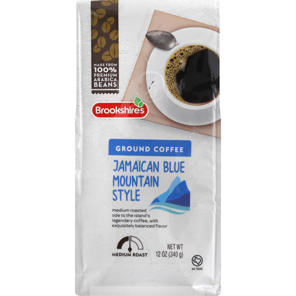 Coffee Brookshire's Coffee, Ground, Medium Roast, Jamaican Blue Mountain Style hero