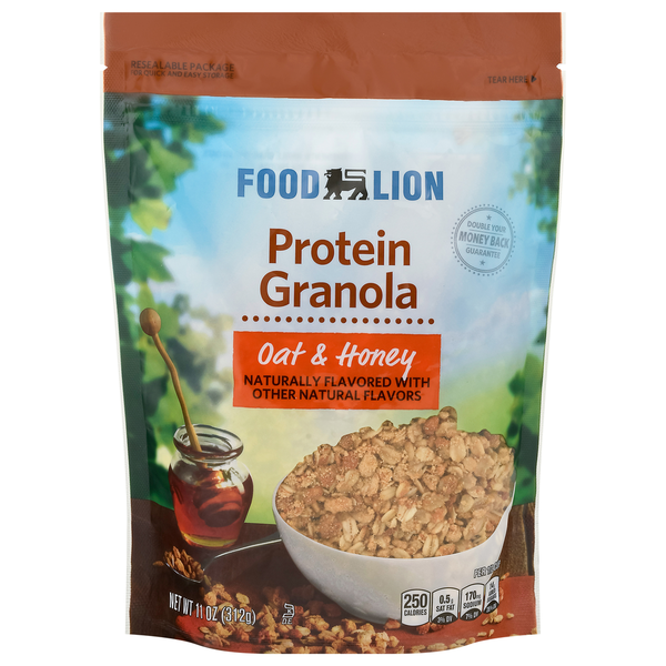 Cereal Food Lion Protein Oat & Honey Granola Old Fashioned Rolled Oats hero