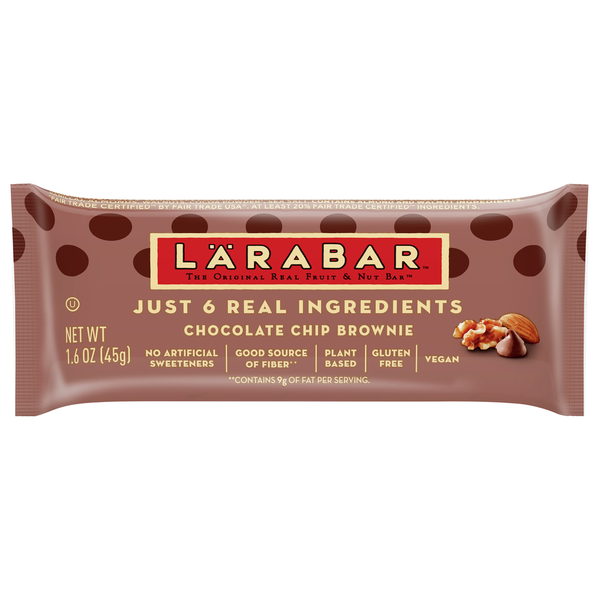 Energy & Granola Bars LÄRABAR Chocolate Chip Brownie Fruit & Nut Bars hero