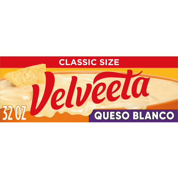 Packaged Cheese VELVEETA Queso Blanco Cheese hero