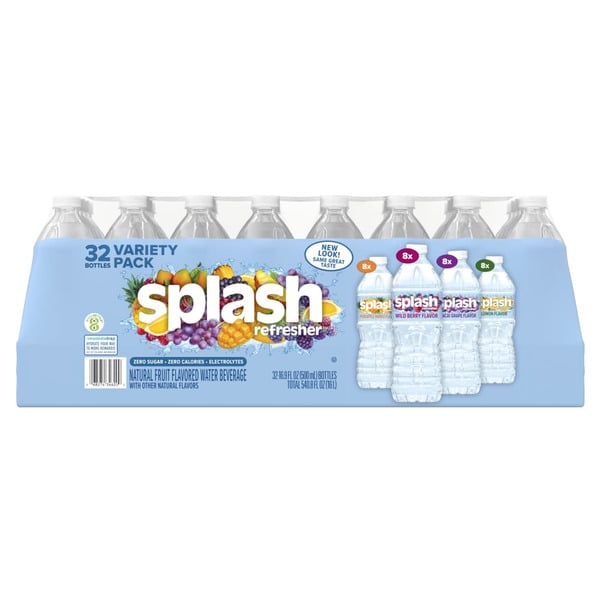 Water, Seltzer & Sparkling Water Splash Refresher, Variety Flavored Water hero